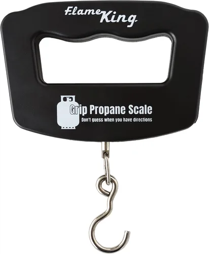 Vista 4 de Flame King Báscula digital de tanque de propano para tanques de propano de 5 libras, 10 libras, 20 libras, 30 libras, 40 libras, (negro)