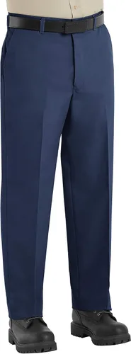 Vista 4 de Red Kap Pantalón de trabajo de mezcla de sarga, con ajuste tradicional, que no se arruga Negro