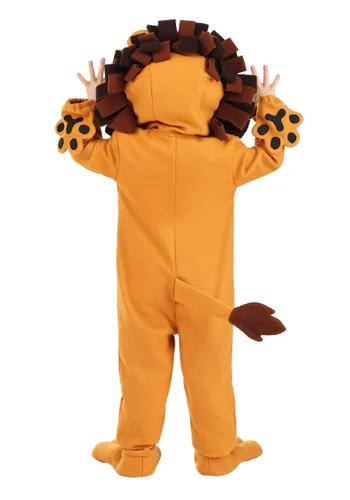 Vista 2 de Disfraz de León Peludo para Niños Pequeños Multicolor