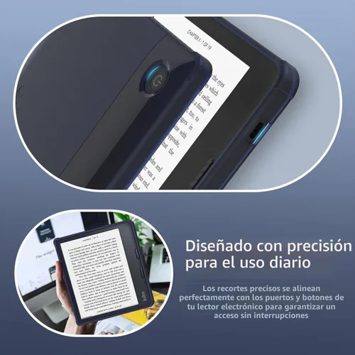 Vista 7 de TUDIA SKN - Funda diseñada para Kobo Libra 2 de 7 pulgadas, no compatible con la versión color 2024, a prueba de golpes, delgada