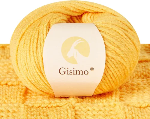 Vista 51 de 100% lana merino para tejer y ganchillo, hilo lujoso y suave de 6 cabos para tejer y crochet a mano, 1.76 oz/50 g, 127 yardas/116 metros
