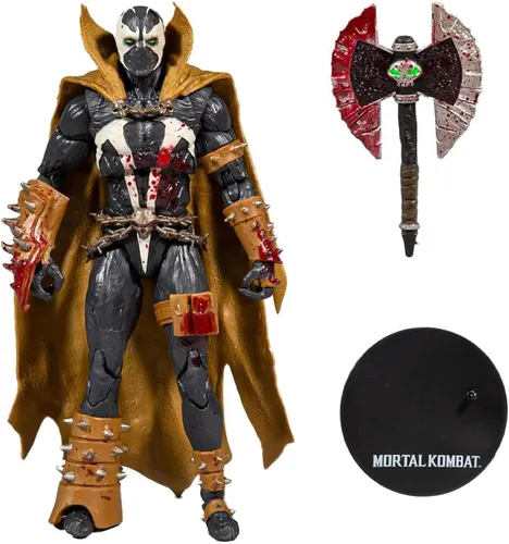 Vista 7 de McFarlane Toys Mortal Kombat Spawn Bloody Classic - Figura de acción de 7 pulgadas con accesorios