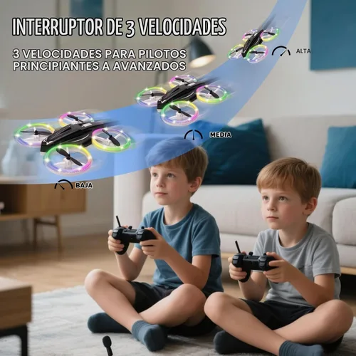 Vista 5 de Mini dron de juguete para niños, dron controlado a distancia