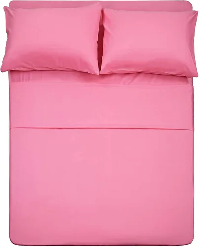 Vista 49 de Juego de sábanas de diseño estampado clásico - Juegos de sábanas con bolsillo profundo ultra suave y transpirable., Microfibra, Celeste (Baby Blue)