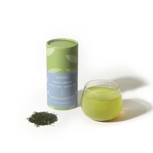 Vista 3 de Gyokuro, Issaku, Nozomi y bolsas de té de hojas sueltas de Japanese Green Tea Co - Surtido de té verde japonés de primera calidad, sin OMG, sabor