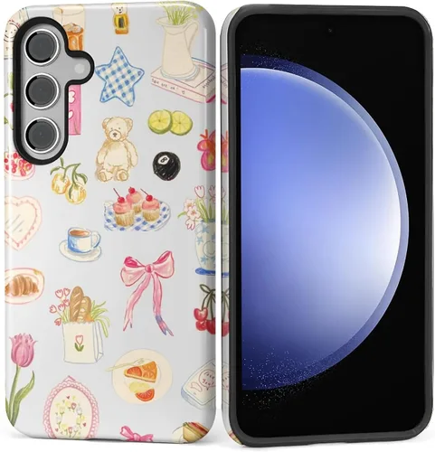 Vista 156 de Funda para Samsung Galaxy S23, Funda Híbrida Resistente 2 en 1 de Cuerpo Completo Resistente a Golpes con Protección Brillante para Samsung Galaxy