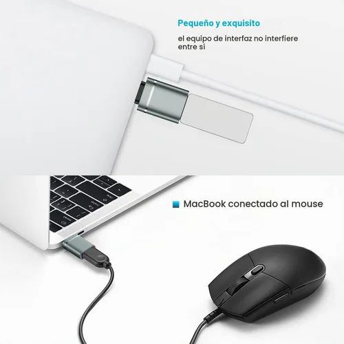 Vista 3 de Adaptador USB C a USB, paquete de 3 adaptadores USB C macho a USB 3.0 hembra Compatibilidad para iMac 2021 para iPad Pro 2021 para MacBook Pro 2020