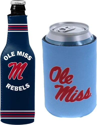 Vista 116 de College Team Color Logo Can & Bottle Holder Insulator Beverage Cooler Set
