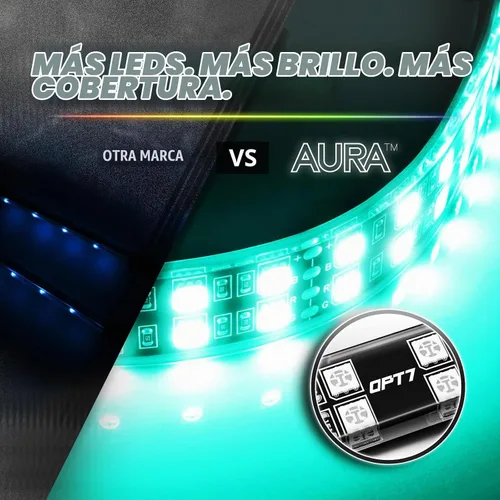 Vista 4 de OPT7 Aura Pro - Luces interiores de doble brillo para coche deportivo