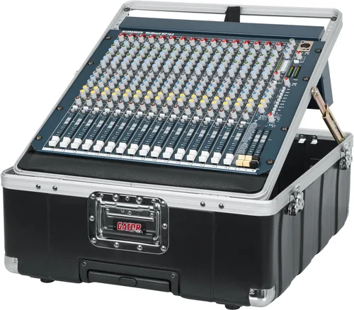 Vista 5 de Gator Cases Moldeado Pop-Up Mixer Case w/Wheels, 12U, 6.5" Profundidad (G-MIX-12 PU)