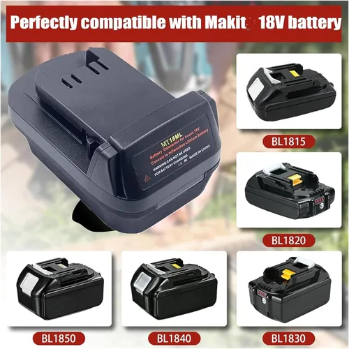 Vista 3 de Para Makita a Milwaukee, adaptador de batería compatible con batería de litio Makita 18V BL1815 BL1820 para reemplazar para Mil.Waukee 18V batería