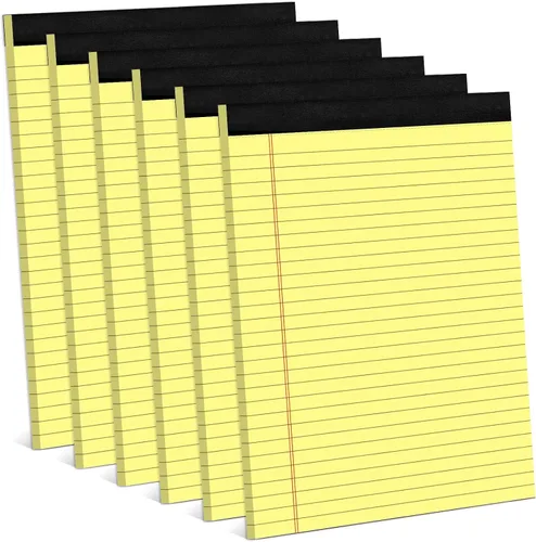 Vista 11 de Blocs de Notas de Color 5x8, Paquete de 48 Blocs Legales Pequeños Rosa 5x8, Blocs de Notas Legales Pequeños con Rayas Universitarias Fácil