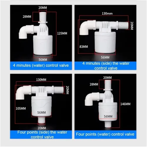 Vista 5 de 1pc Automatic Water Level Control Float Valve Replenishment Switch(1 Inch-Side)