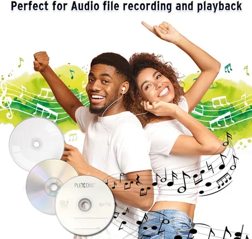 Vista 4 de CD-R Blank Discs 700MB 52X Logo Top Grabable Media – Paquete de 50 cajas para pasteles (FFP) CD en blanco CDR Disc