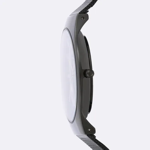 Vista 3 de Skagen Reloj analógico de cuarzo Sundby de acero inoxidable y malla para hombre