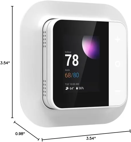 Vista 10 de Vine Termostato inteligente programable TJ-560 de 4 pulgadas con pantalla táctil completa para el hogar con control de aplicaciones, ahorro