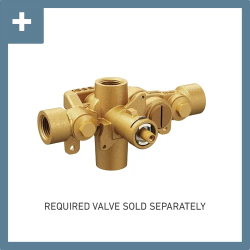 Vista 2 de Moen T3693BG Voss Moentrol - Kit de regulación de volumen para bañera y ducha, se requiere válvula, oro cepillado