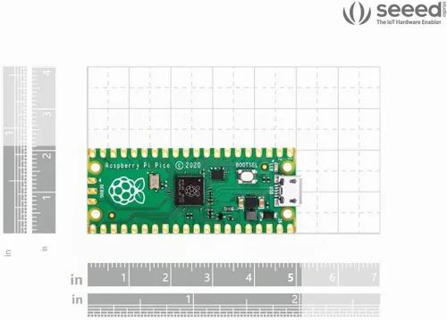 Vista 5 de Raspberry Pi Pico Flexible Microcontrolador Board basado en el procesador Raspberry Pi RP2040 de doble núcleo ARM Cortex M0+, 3 piezas