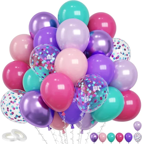 Vista 15 de Funhot Set de Globos Azules y Naranjas, 60 Unidades, Globos Temáticos de Perro, 12 Pulgadas, Globos de Fiesta Pastel Naranja Azul Marino Impresos