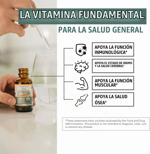 Vista 5 de Planta-D3 Vitamina D3 Orgánica 5000 UI - Vegana, Líquido Sublingual de Fuerza Máxima D3 en Gotas - 200% Mayor Absorción - Forma de Colecalciferol