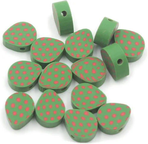 Vista 53 de 100 piezas de cuentas de arcilla polimérica Heishi espaciadoras mixtas, suministros para hacer pulseras, pendientes, collares de bricolaje, Bandera