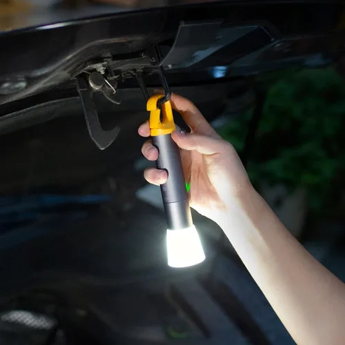 Vista 7 de HOTO Ajuste de linterna, recargable LED, carga USB-C, paquete de 3 modos con linterna OTO Duo, USB-C recargable, fuente de luz dual, luz ambiental