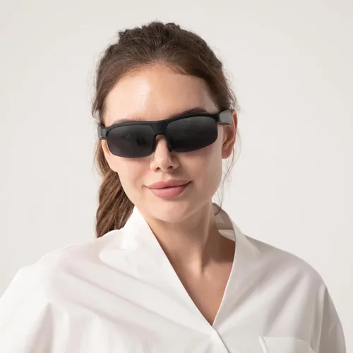 Vista 6 de Gafas inteligentes, gafas de sol polarizadas Bluetooth, micrófono y altavoces integrados, asistente de voz, protección UV, gafas de sol de audio