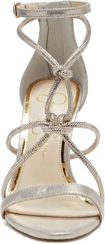 Vista 2 de Jessica Simpson Josy Gem Sandalias de tacón de aguja con correa de tobillo verde
