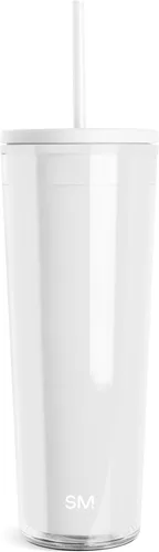 Vista 10 de Simple Modern - Vaso de plástico con pajilla, 24 onzas, color negro