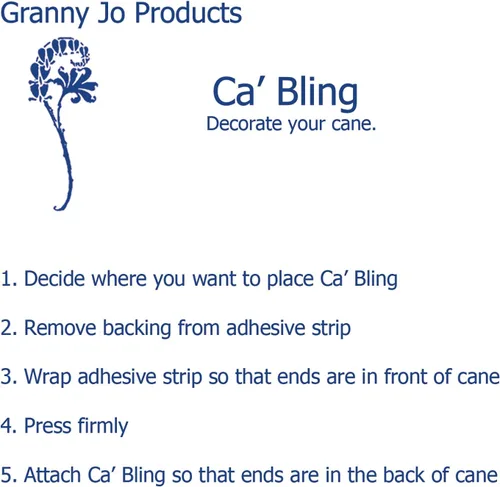 Vista 8 de Granny Jo Products Ca 'Bling, Negro/Blanco, 1 onza