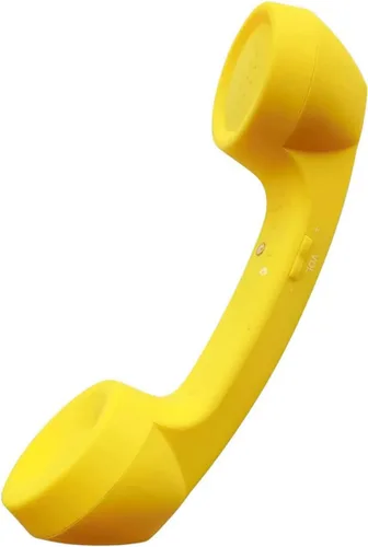 Vista 7 de Auricular de teléfono retro con Bluetooth inalámbrico y USB, a prueba de radiación para teléfonos celulares, cómodo para llamadas (Negro)