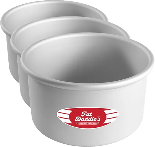 Vista 39 de Fat Daddio's Juego de moldes para pasteles redondos uniformes de aluminio anodizado de 4 niveles, profundidad de 2 pulgadas