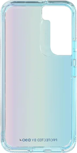 Vista 3 de ZAGG Gear4 Milan - Funda azul Aurora - que destaca el material de protección D3O para Samsung Galaxy S22