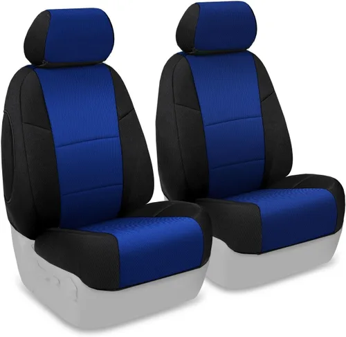 Vista 12 de Coverking Custom Fit Funda para asiento Select Chrysler 200 modelos – spacermesh, Negro/Gris Topo (Black/Taupe Insert)