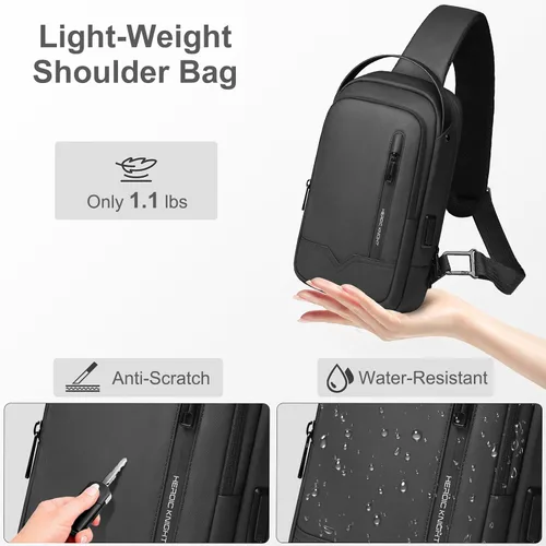 Vista 3 de hk Sling Crossbody Shoulder Bag