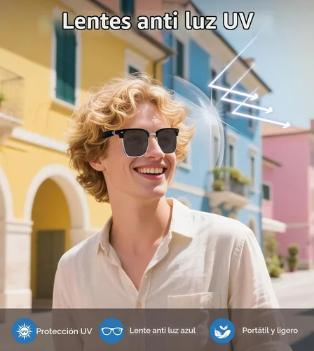 Vista 4 de Gafas de sol inteligentes, gafas Bluetooth 5.4 para hombres y mujeres