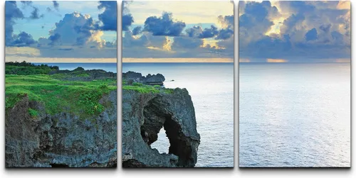 Vista 71 de wall26 Lienzo enmarcado para pared, juego de arte debajo de los tallos de bambú verde, naturaleza, desierto, fotografía, realismo, contemporáneo