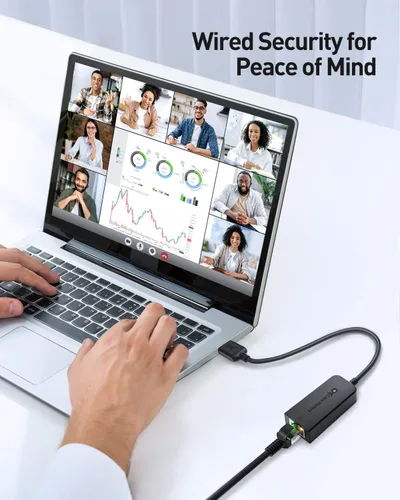 Vista 3 de Cable Matters Adaptador USB a Ethernet Plug & Play - Compatible con clones de direcciones PXE y MAC -Adaptador Ethernet a USB 2.0 de 10/100 Mbps