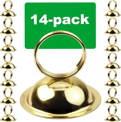 Vista 9 de Soporte para números de mesa, soportes para fotos, soporte para tarjetas de lugar, clip de anillo, soporte de menú para tarjetas de menú para boda