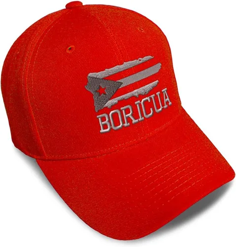 Vista 9 de Gorras de béisbol personalizadas para hombres y mujeres, bordadas con mapa de la isla de Puerto Rico, bandera C, sombreros de béisbol para hombre