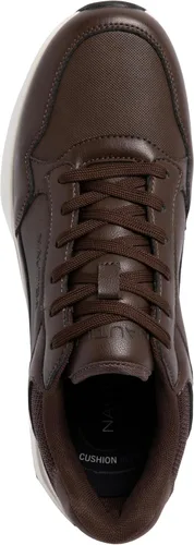 Vista 4 de Nautica Tenis con cordones para hombre: informales, elegantes y cómodos para caminar Marrón
