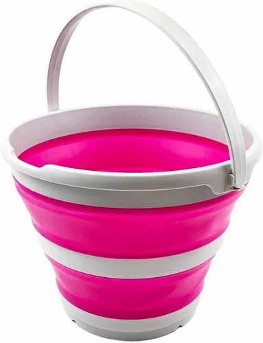 Vista 22 de SAMMART Cubo de plástico plegable de 10 L (2.6 galones), bañera redonda plegable, cubo de agua portátil para pesca, bote de agua para exteriores