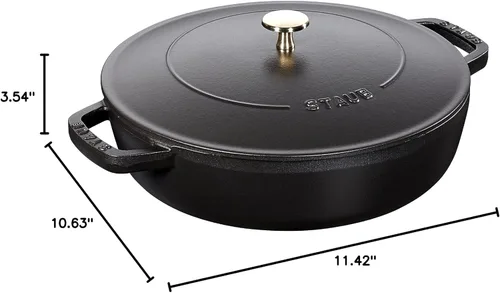 Vista 8 de Staub 40511 473/0 con Chistera Black Hierro Fundido 9.4 in