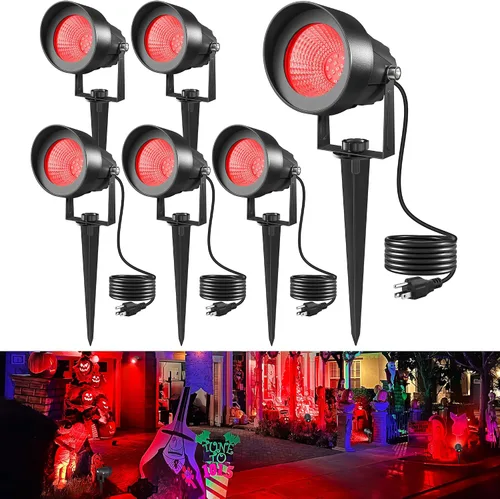 Vista 13 de T-SUN Iluminación exterior del atardecer al amanecer, luces de poste de bandera con fotocélula de encendido y apagado automático, impermeables, LED
