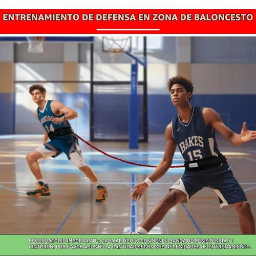 Vista 4 de Zone Defense - Kit de entrenamiento para cinturón de resistencia, 1