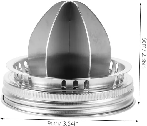 Vista 2 de PRETYZOOM Exprimidor manual de cítricos, exprimidor de limón de mano de acero inoxidable para naranjas, extracción eficiente de jugo con agarre