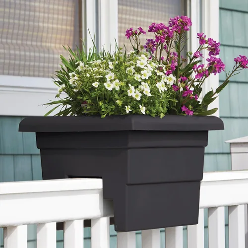Vista 2 de Root & Vessel Jardinera Countryside Rail, Negro, 16