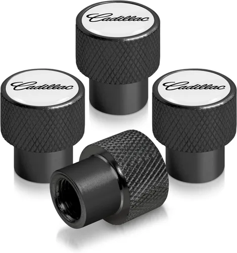 Vista 6 de iPick Image Tapones de vástago de válvula de neumático de aluminio de alta calidad para Cadillac Script, con licencia