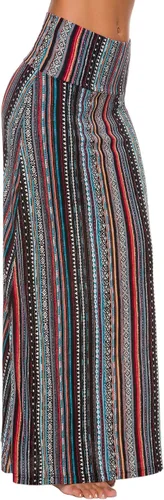 Vista 4 de Urban CoCo - Falda larga y elegante de elastano para mujer, cómoda, con cintura plegable, y estilo acampanado