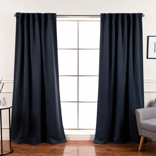 Vista 25 de Best Home Fashion Paneles de cortinas opacas de alta calidad, con aislamiento térmico sólido, cortinas opacas para tratamiento de ventanas
